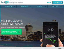 Tablet Screenshot of burstsms.co.uk